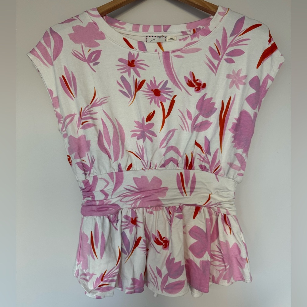 NWT Anthropologie 9-H15 STCL Floral Top